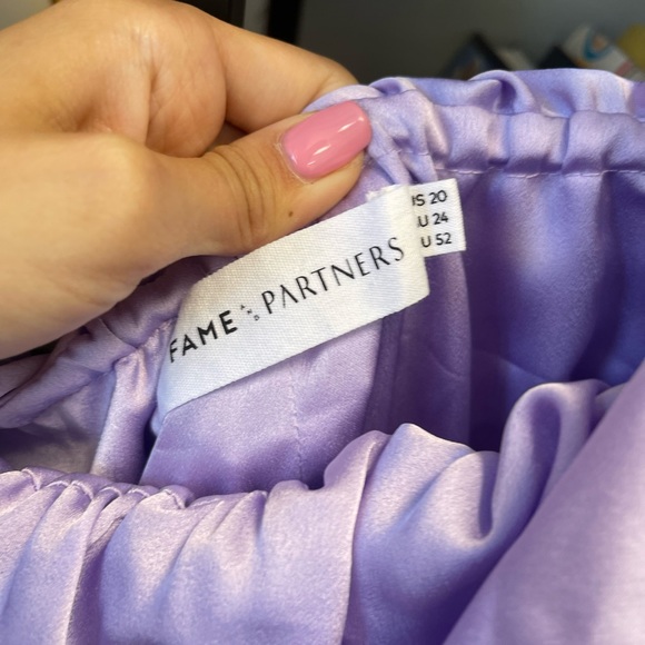 Fame and Partners Lilac tassiah Jumpsuit new - Picture 5 of 5